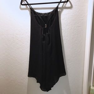 black cami swing dress